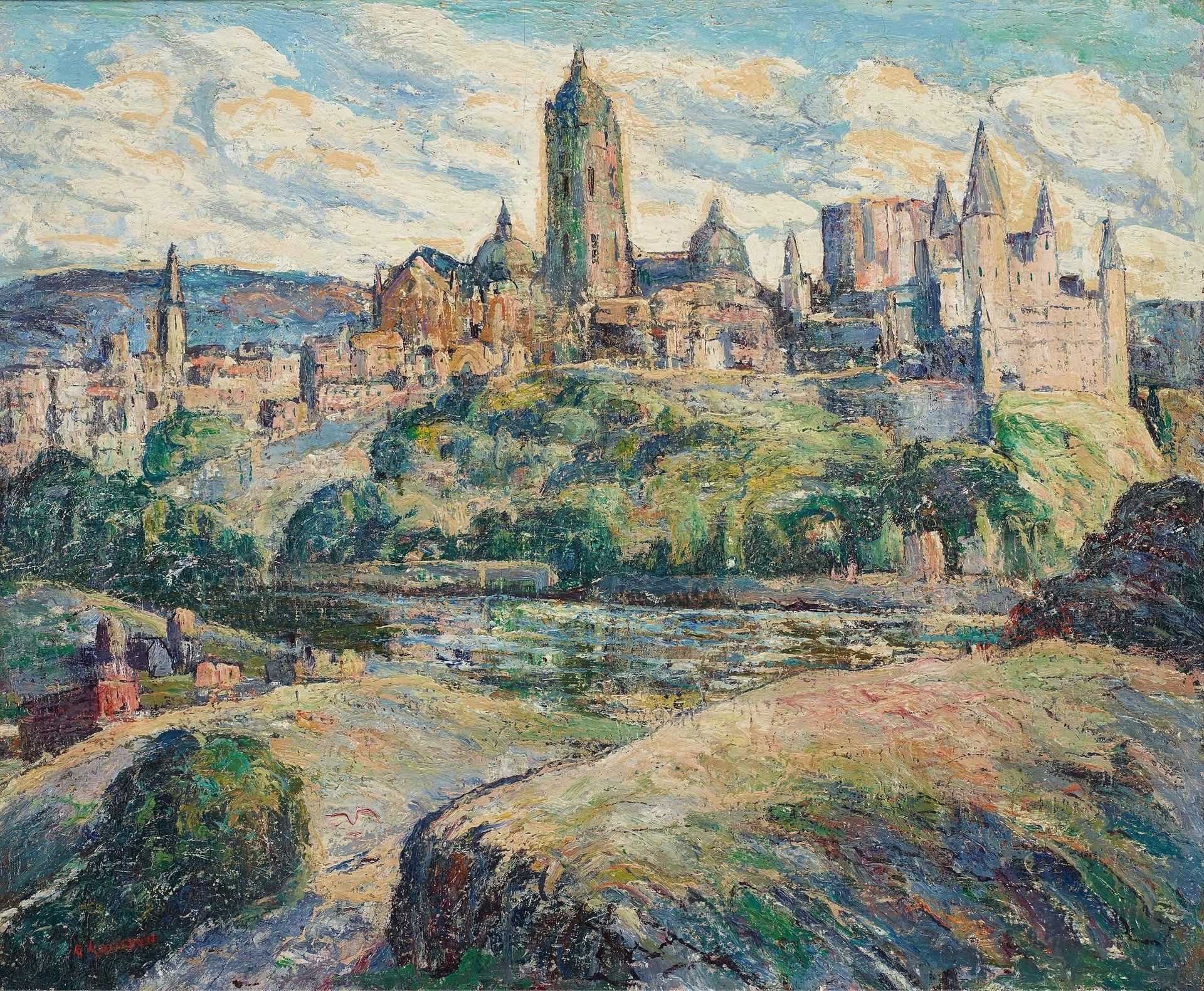 Ségovie - Ernest Lawson image 1 reproduction réalisée par Alpha Reproduction
