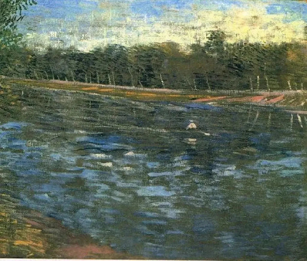 La Seine avec une barque à rames F298 de Vincent van Gogh