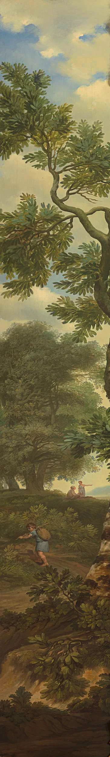 Série de dix peintures murales représentant des paysages arcadiens dans la pièce côté jardin au rez-de-chaussée de la maison Herengracht 524 à Amsterdam. - Jurriaan Andriessen