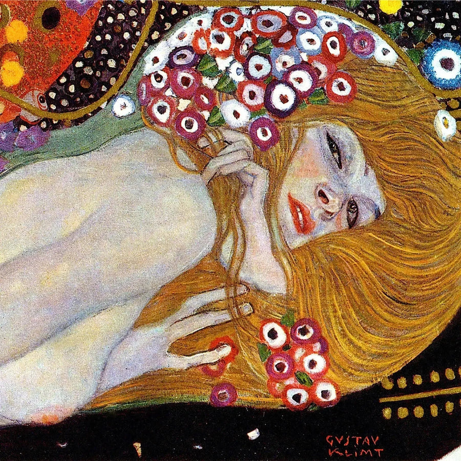🐍 水の蛇 II（詳細） – グスタフ・クリムト（1904–1907）