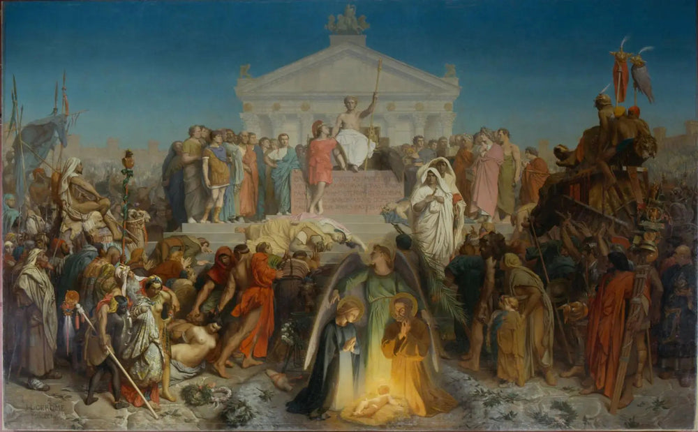 Siècle d'Auguste : Naissance de N.S. Jésus-Christ - Jean-Léon Gérôme image 1 tableau peint à l’huile sur toile