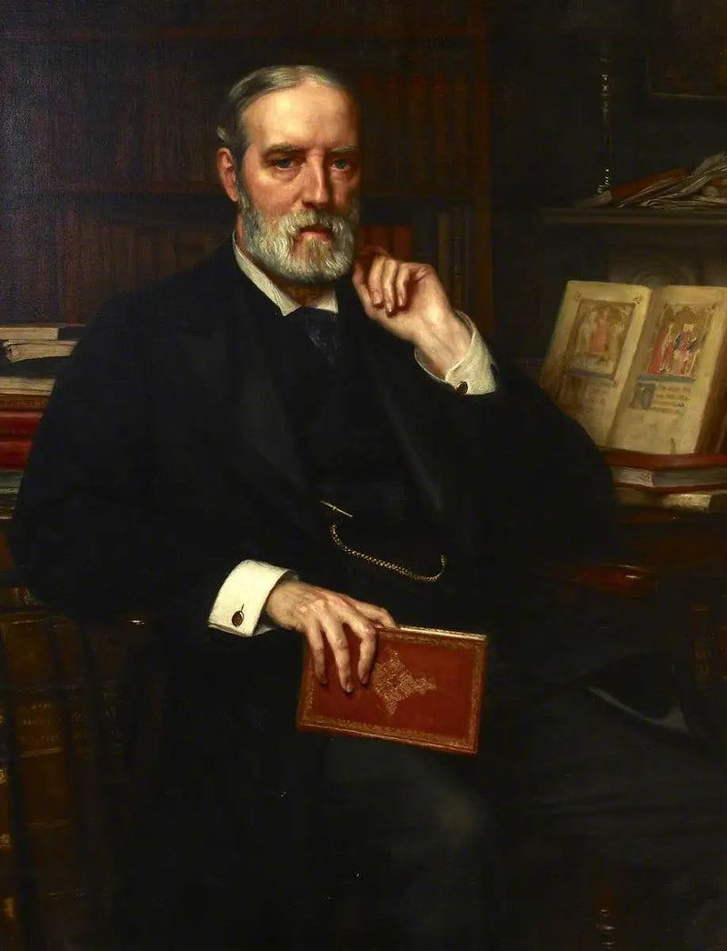サー・エドワード・モンド・トンプソン（1840年–1929年）、ディレクター兼主任図書館長（1888年–1909年） - エドワード・ポインター

Source:
Sir Edward Maunde Thompson (1840–1929), directeur et bibliothécaire principal (1888–1909) - Edward Poynter
