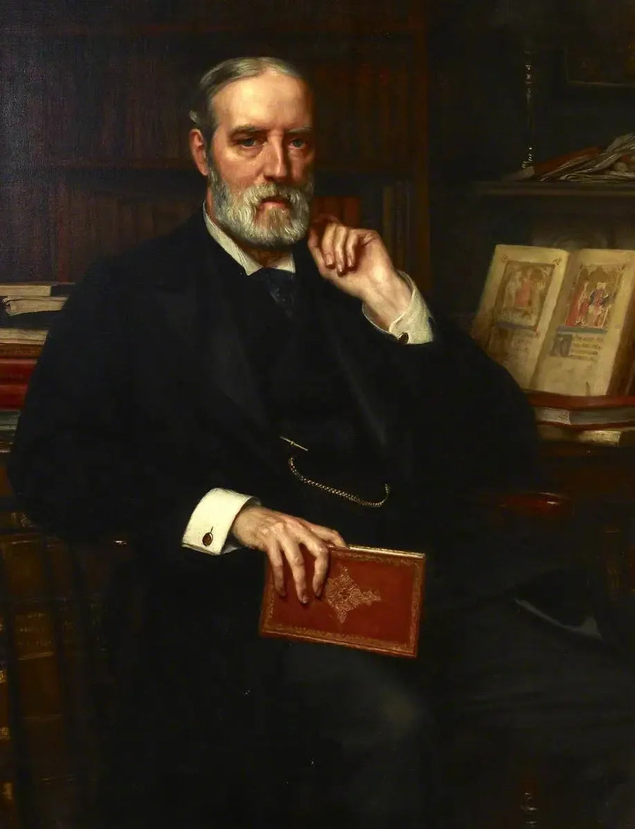 サー・エドワード・モンド・トンプソン（1840年–1929年）、ディレクター兼主任図書館長（1888年–1909年） - エドワード・ポインター

Source:
Sir Edward Maunde Thompson (1840–1929), directeur et bibliothécaire principal (1888–1909) - Edward Poynter