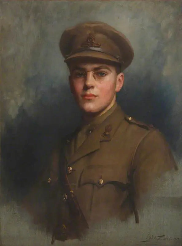 Sir Felix John Morgan Brunner 3e baronnet Brunner (1897-1982) en tant qu’officier d’artillerie - Luke Fildes - Alpha