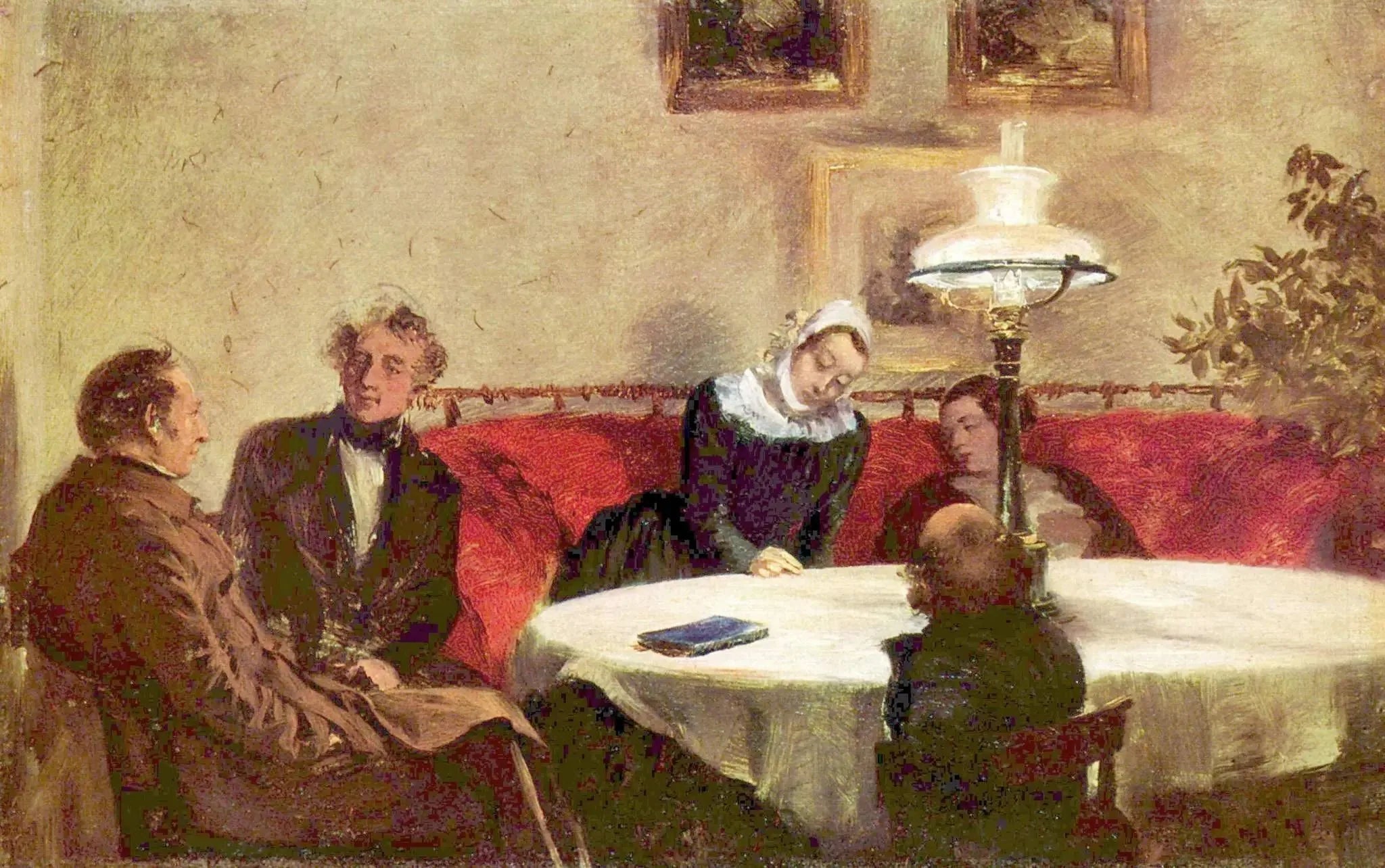 Société Abend - Adolph von Menzel image 1 reproduction réalisée par Alpha Reproduction