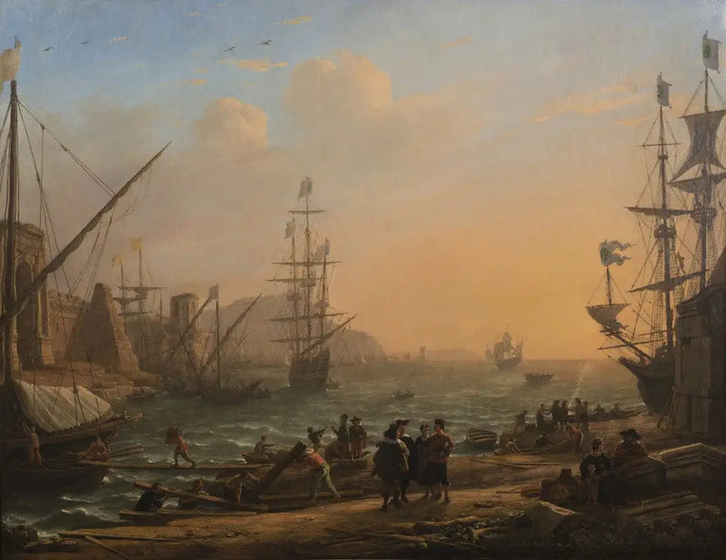 夕暮れ時の港町 - クロード・ロラン

Source:
Soir : Un port maritime au coucher du soleil - Claude Lorrain