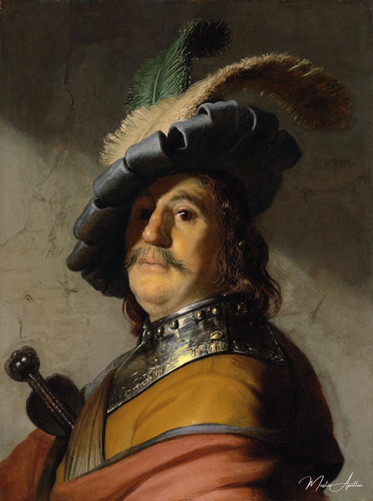 Soldat - Rembrandt van Rijn - Reproductions de tableaux et peintures haut de gamme