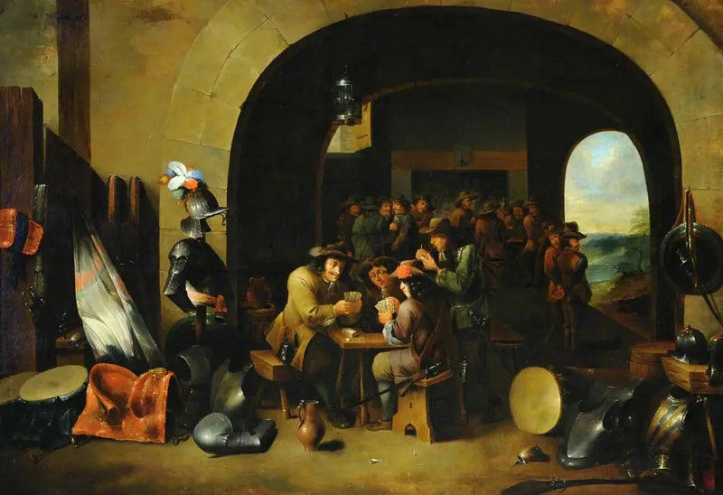 デヴィッド・テニエール・ジュニアによる守衛室でカードを遊ぶ兵士たち

Source:
Soldats jouant aux cartes dans une salle de garde - David Teniers le Jeune