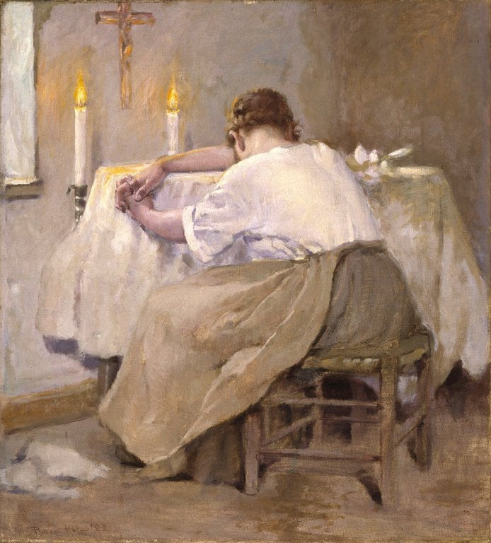 Son premier-né - Robert Lewis Reid image 1 reproduction de peinture à l’huile