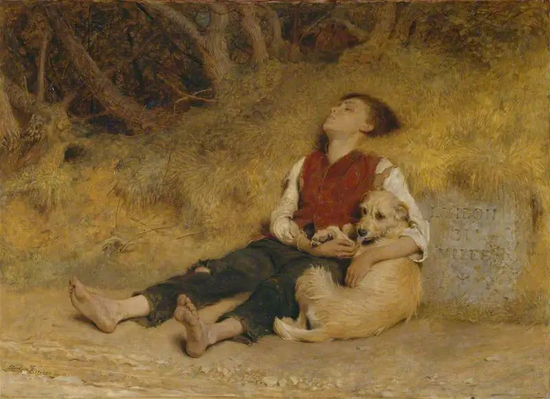 Son seul ami - Briton Rivière image 1 reproduction de peinture à l’huile
