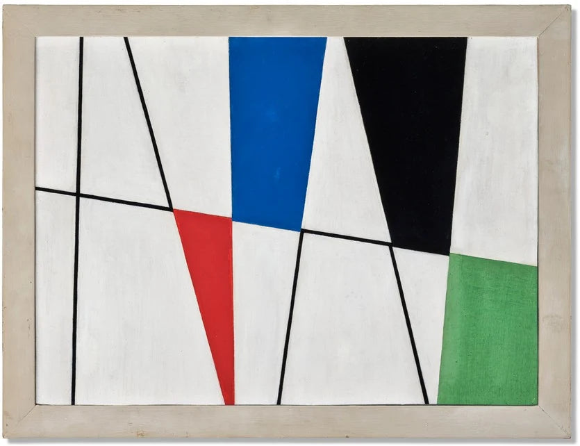 Plans et triangles réciproques, peinture de Sophie Taeuber-Arp