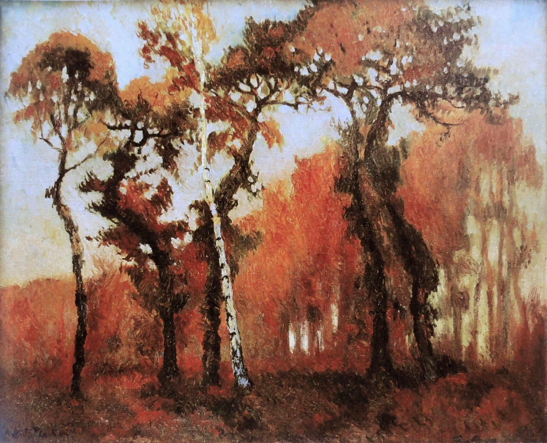 Sous bois d'automne - Robert Antoine Pinchon image 1 copie de tableau peinte à la main