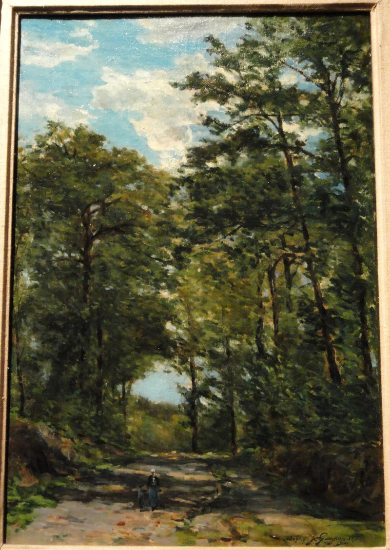 ヴィロフレイの林 - ポール・ゴーギャン