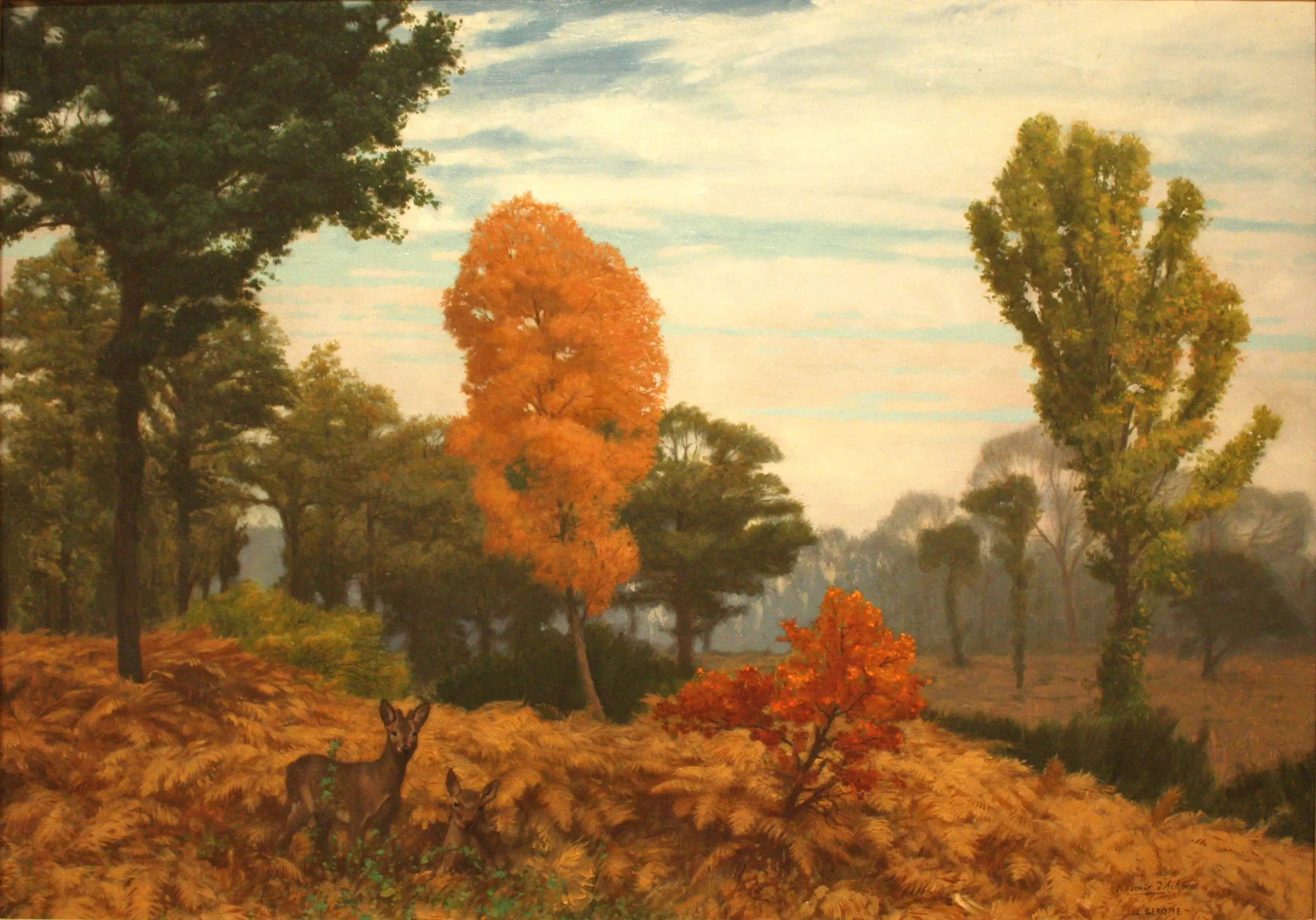 Souvenir d'Achères - Jean-Léon Gérôme image 1 copie de tableau peinte à la main