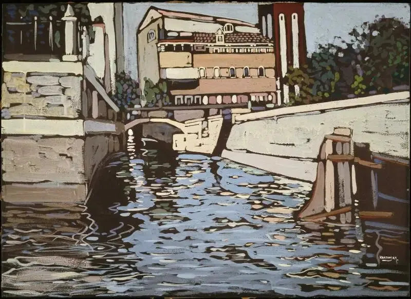 Souvenir de Venise 3 (canal) - Vassily Kandinsky image 1 reproduction de peinture à l’huile