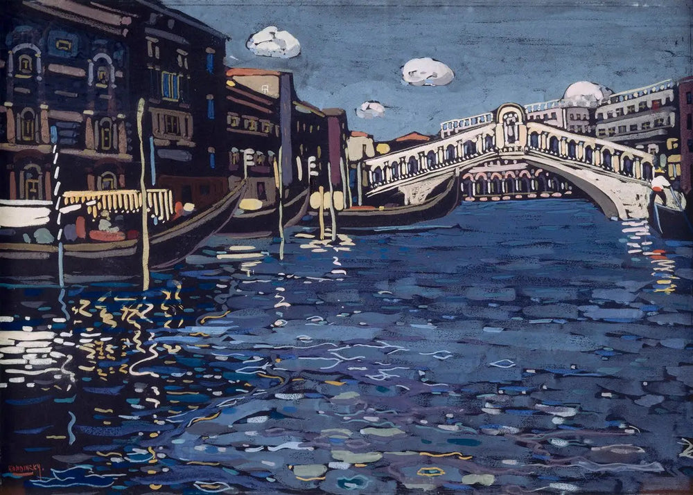 Souvenir de Venise 4 (Pont du Rialto) - Vassily Kandinsky image 1 copie de tableau peinte à la main