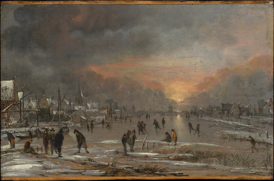 Sports on a Frozen River - Aert van der Neer