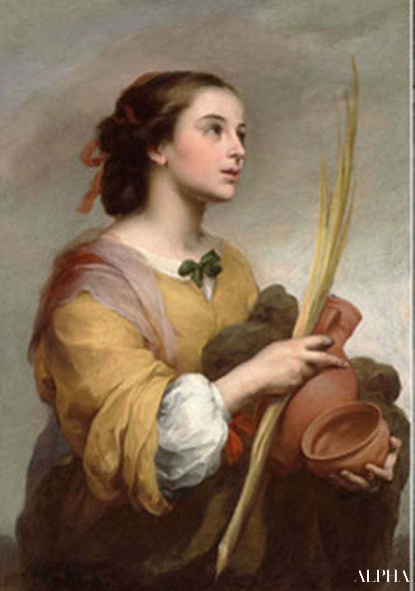 Reproduction du tableau « St. Justa - Bartolomé Esteban Murillo » par Alpha Reproduction en peinture à l’huile