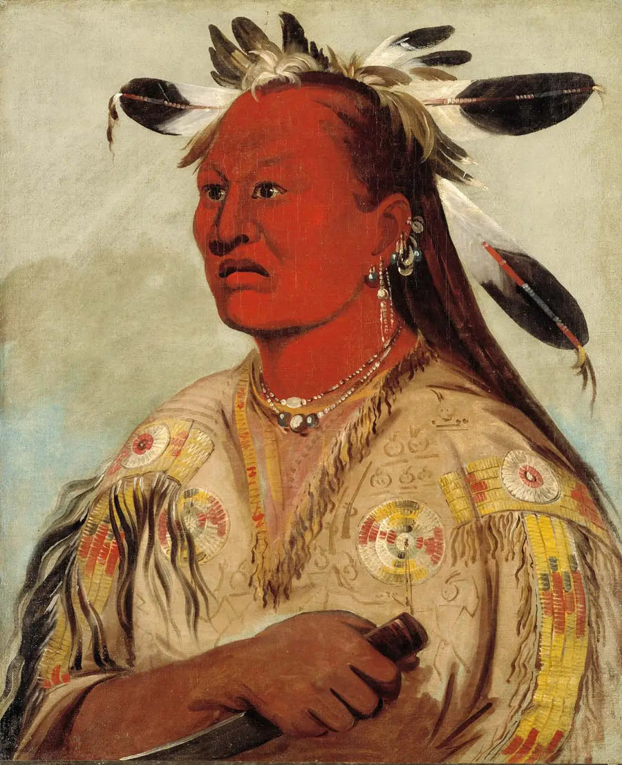 スタン・オ・パット、ブラッディ・ハンド、部族の長 - ジョージ・キャトリン

Source:
Stán-au-pat, Bloody Hand, chef de la tribu - George Catlin
