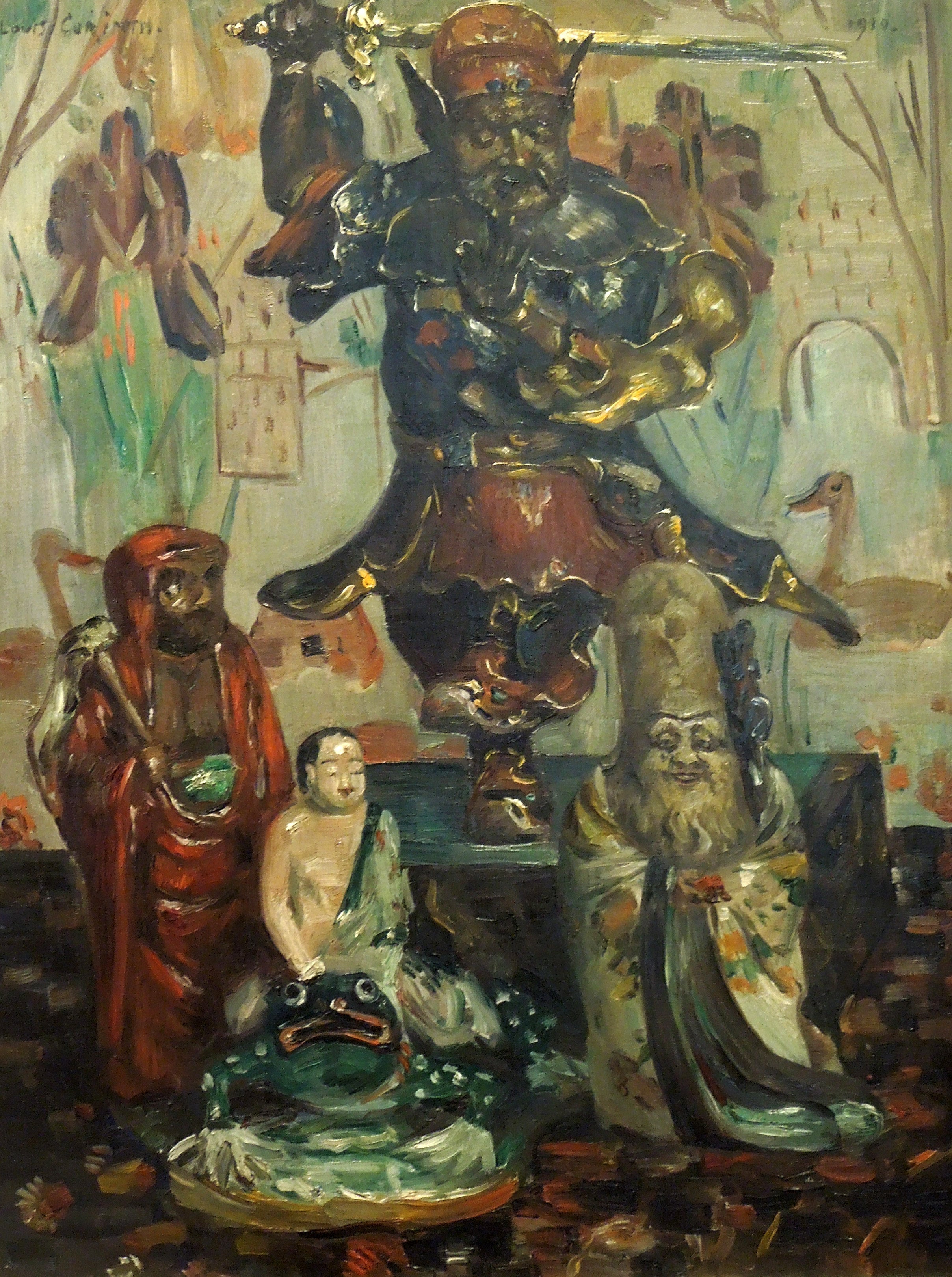 Stillleben mit Götzen - Lovis Corinth image 1 reproduction artisanale de tableau