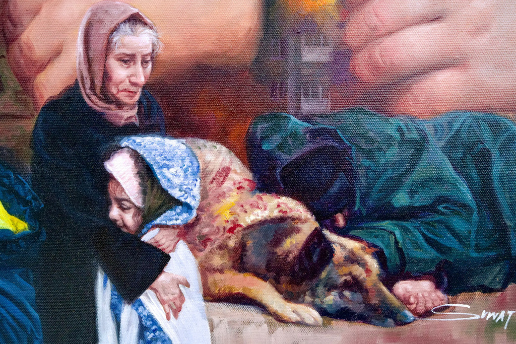 Stop Ukraine War | 100 x 80 cm Reproductions de tableaux à la peinture à l’huile