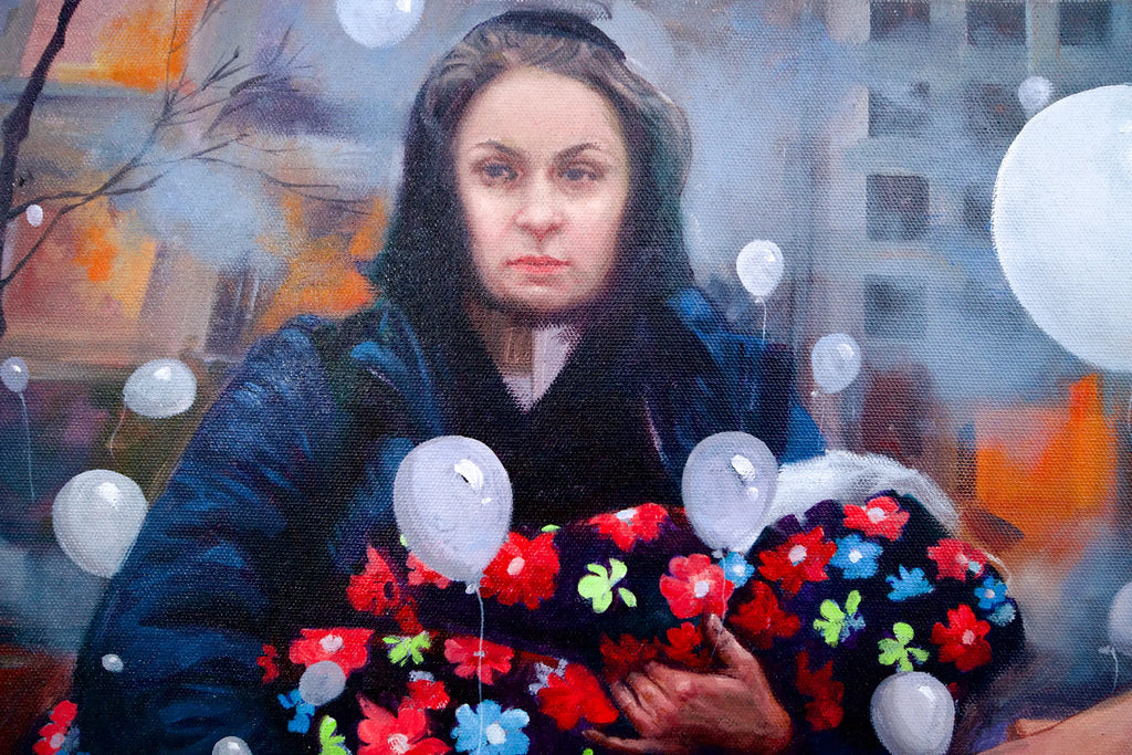 Stop Ukraine War | 100 x 80 cm Reproductions de tableaux à la peinture à l’huile