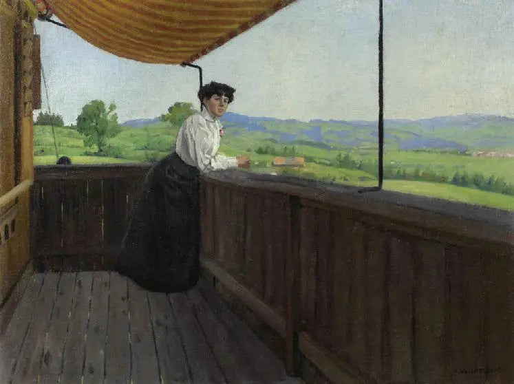 バルコニーの上 - フェリックス・ヴァロトン

Source:
Sur le balcon - Félix Vallotton