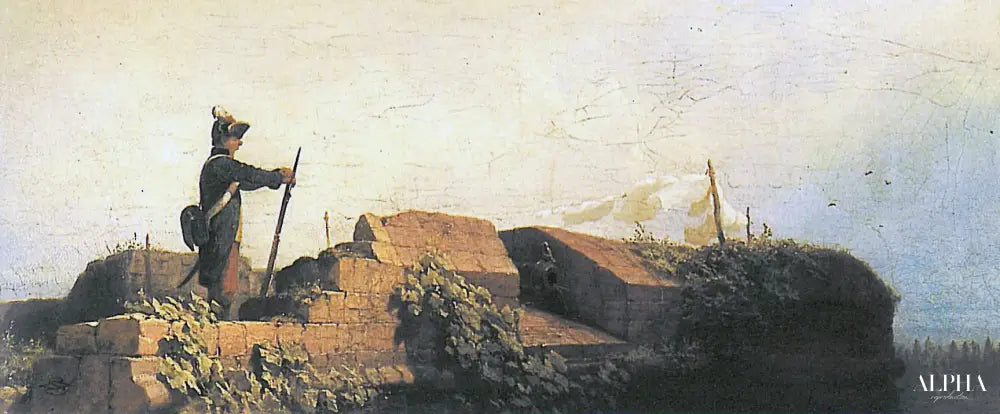 Sur le bastion	- Carl Spitzweg - Reproductions de tableaux et peintures haut de gamme