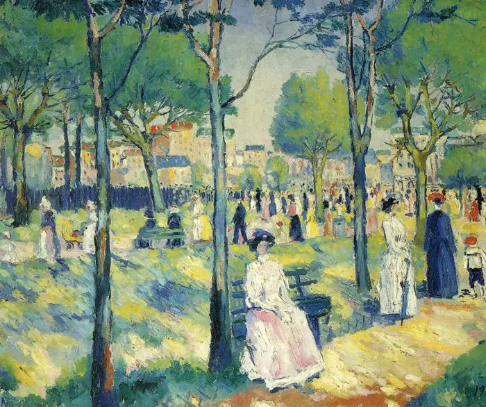 Sur le boulevard - Kazimir Malevich image 1 tableau peint à l’huile sur toile