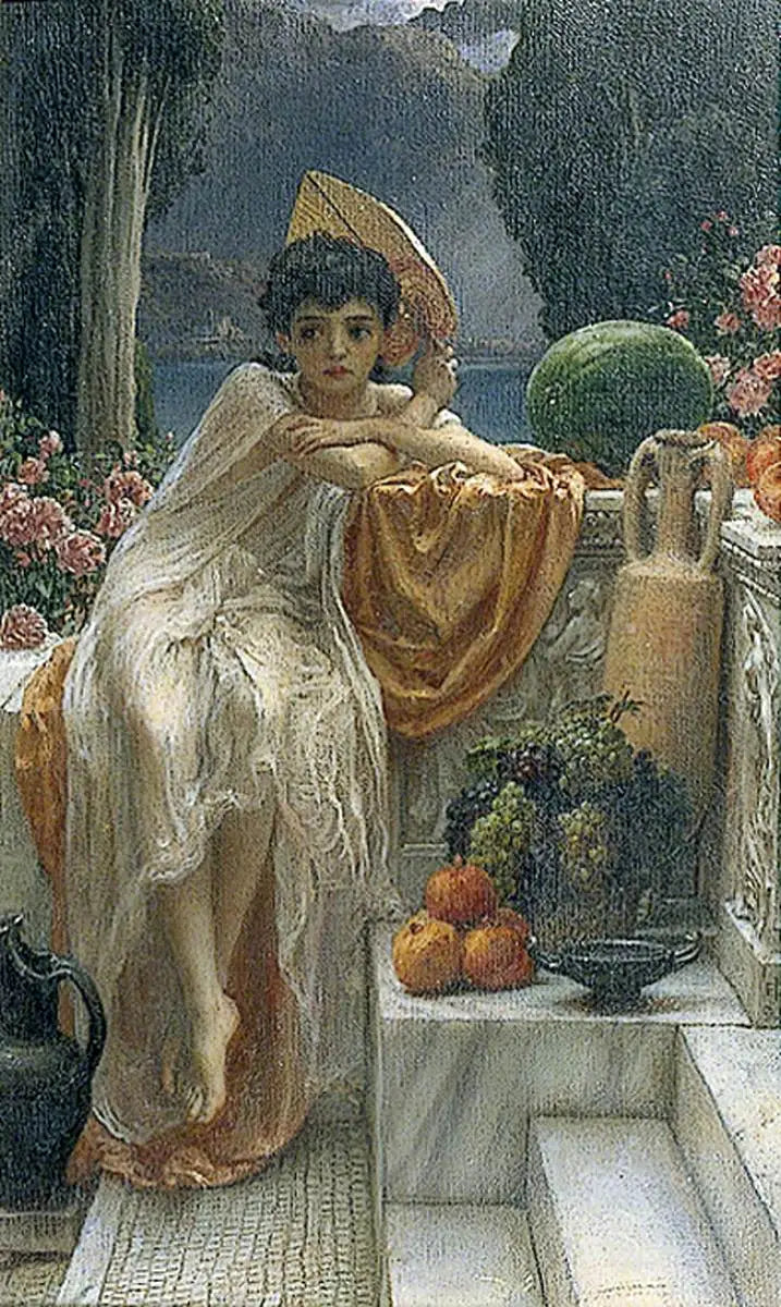 寺院の階段の上で - エドワード・ポインター

Source:
Sur les marches du temple - Edward Poynter