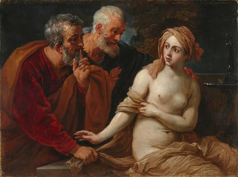 スザンヌと老人たち（ギュド・ルリに基づく） - デイヴィッド・テニエール・ルーシュ

Source:
Suzanne et les vieillards (d'après Guido Reni) - David Teniers le Jeune