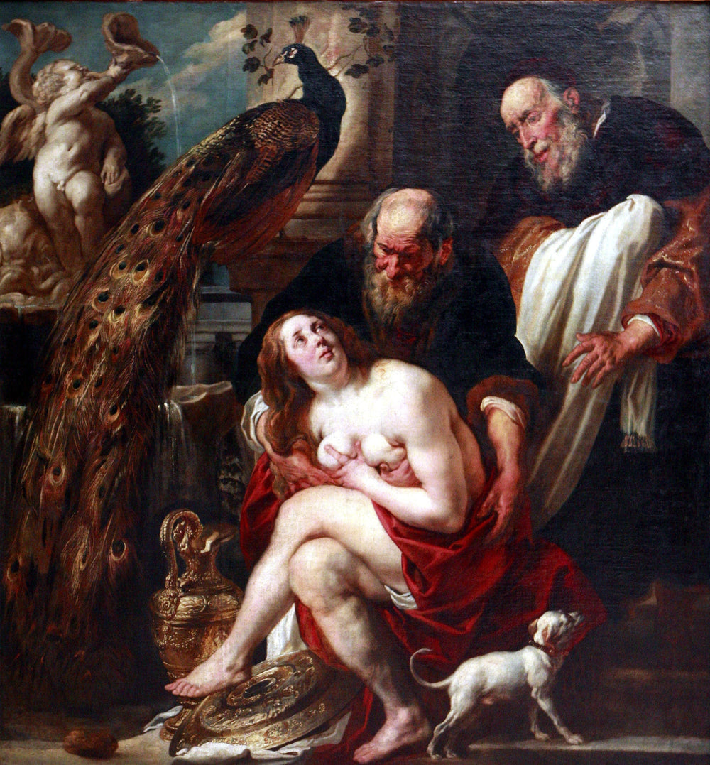 Suzanne et les vieillards (Daniel 13:1-63) - Jacob Jordaens image 1 copie de tableau peinte à la main