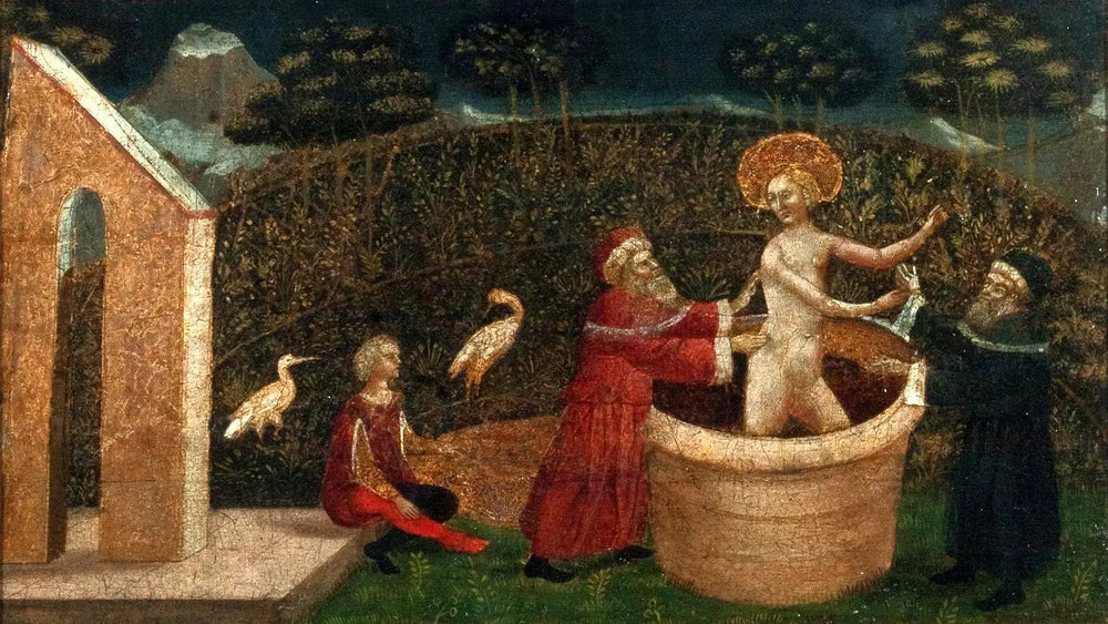 Suzanne et les vieillards - Gentile da Fabriano image 1 reproduction de peinture à l’huile