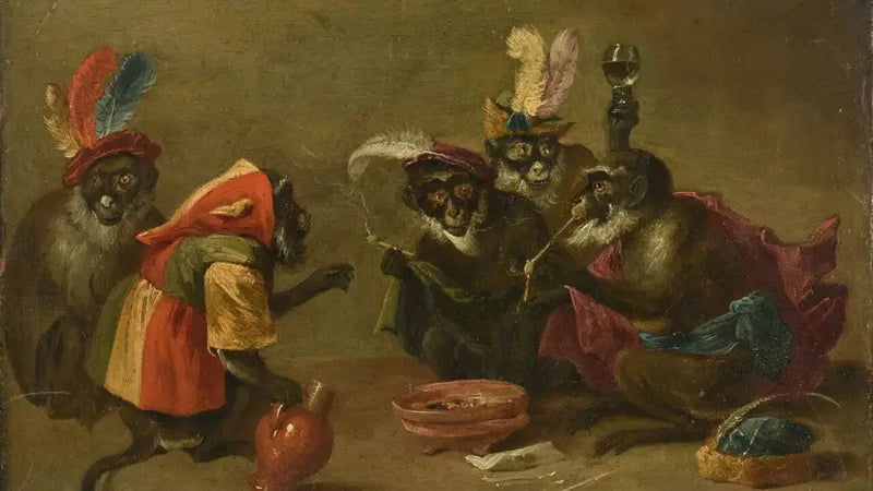 サルの喫茶店 - デイヴィッド・テニエール・ル・ジュヌ

Source:
Tabagie de singes - David Teniers le Jeune