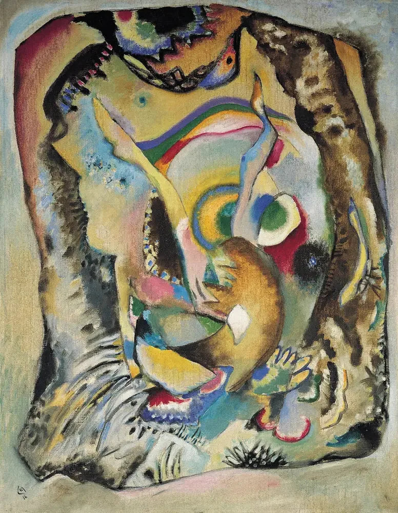 明るい背景の絵画 - ワシリー・カンディンスキー