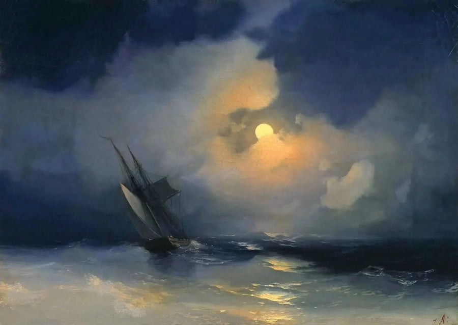 満月の夜の海の嵐 - イワン・アイヴァゾフスキー

Source:
Tempête en mer par une nuit de pleine lune - Ivan Aïvazovski