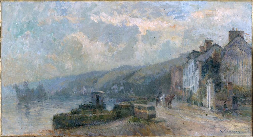 Temps de pluie - Albert Lebourg image 1 reproduction de peinture à l’huile