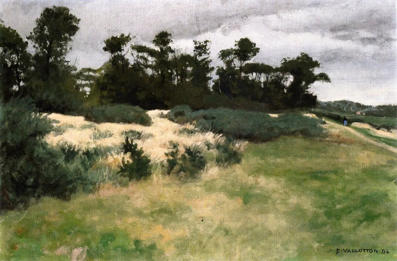 グレーの天気、ヴァレンジヴィル - フェリックス・ヴァロトン

Source:
Temps gris, Varengeville - Félix Vallotton
