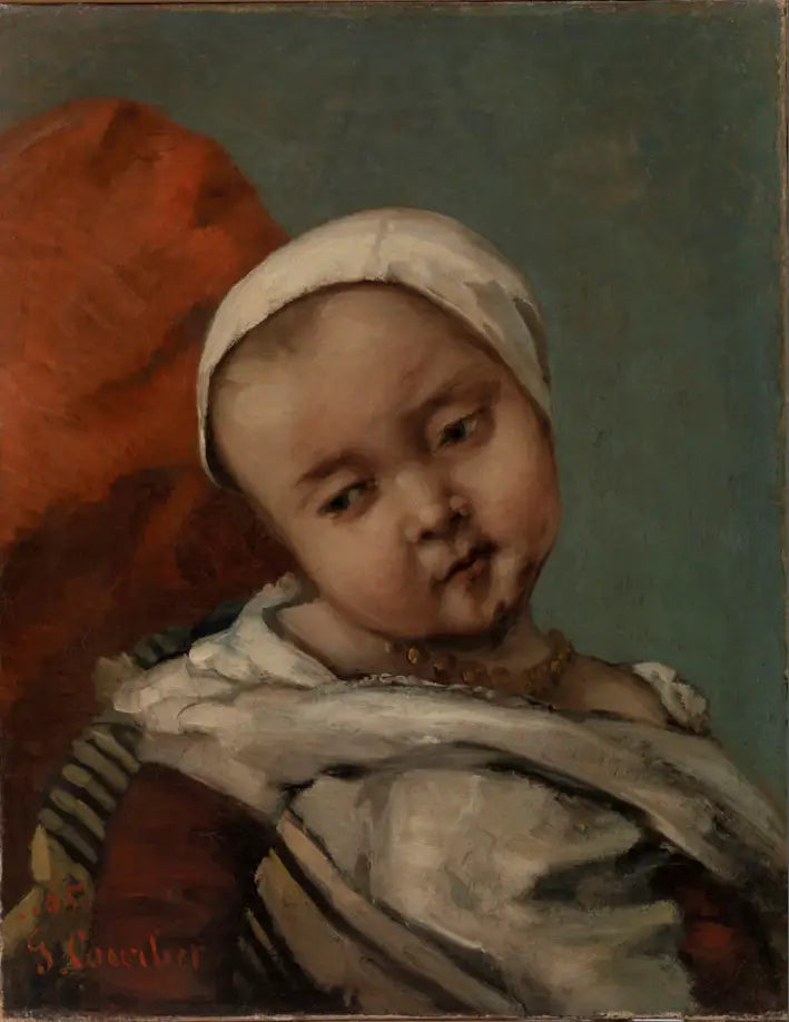 Tête d'enfant - Gustave Courbet image 1 reproduction artisanale de tableau