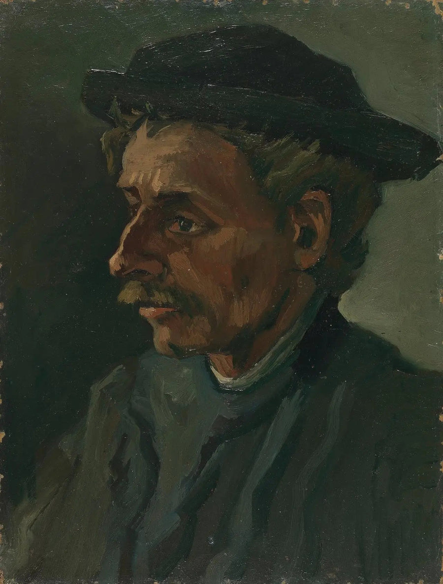 男性の頭部 - Vincent van Gogh
