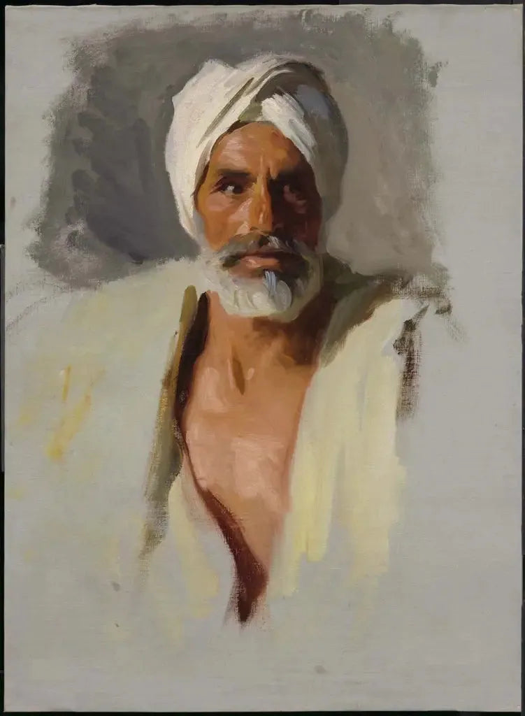 Tête d'un Arabe - John Singer Sargent image 1 reproduction réalisée par Alpha Reproduction