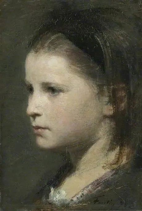 若い女性の頭部 - アンリ・ファンタン＝ラトゥール

Source:
Tête d'une jeune fille - Henri Fantin-Latour