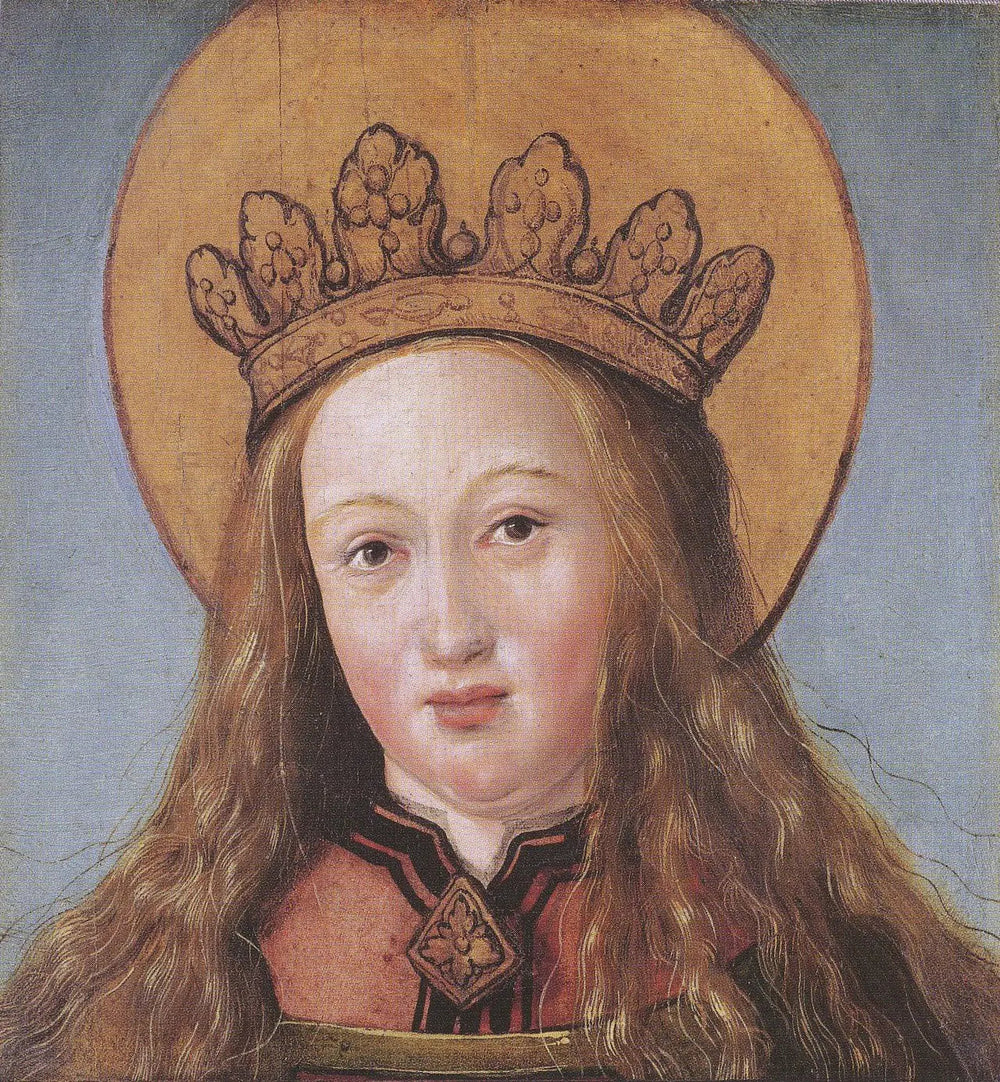 Tête d'une sainte - Hans Holbein le Jeune image 1 tableau peint à l’huile sur toile