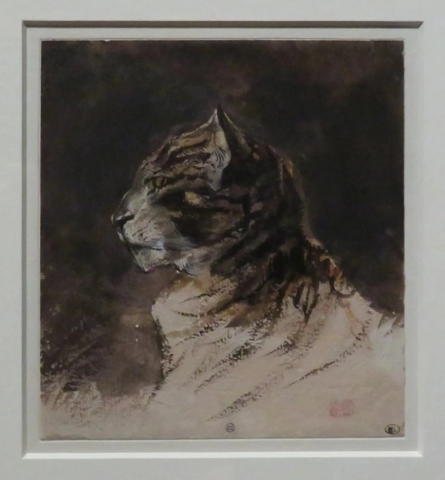 猫の頭 - ユージン・ドラクロワ