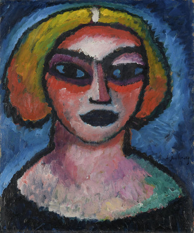 Tête de femme Verso: Buste d’homme (vers 1910-1912) - Alexej von Jawlensky - Alpha Reproduction
