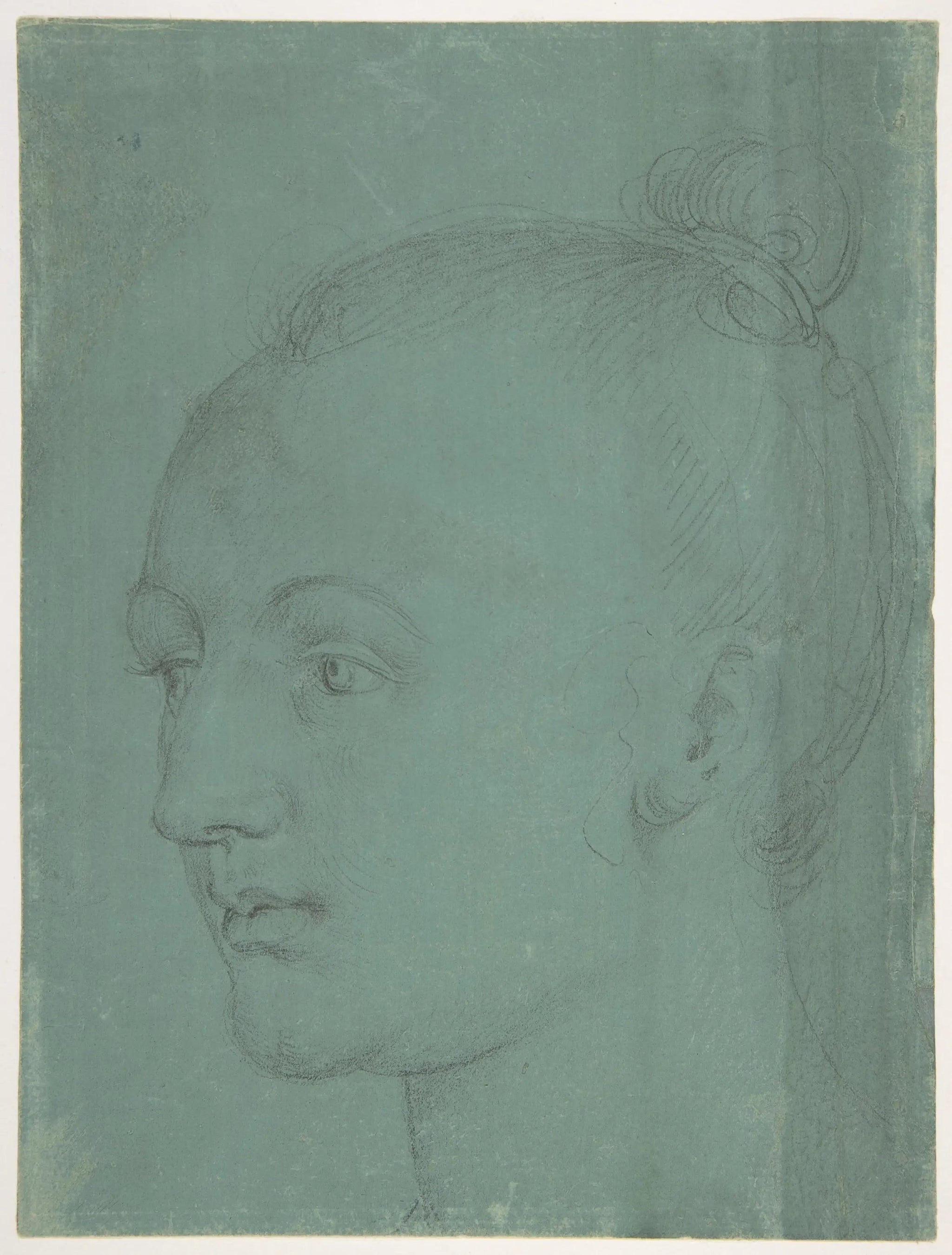 Tête de jeune femme - Albrecht Dürer image 1 copie de tableau peinte à la main