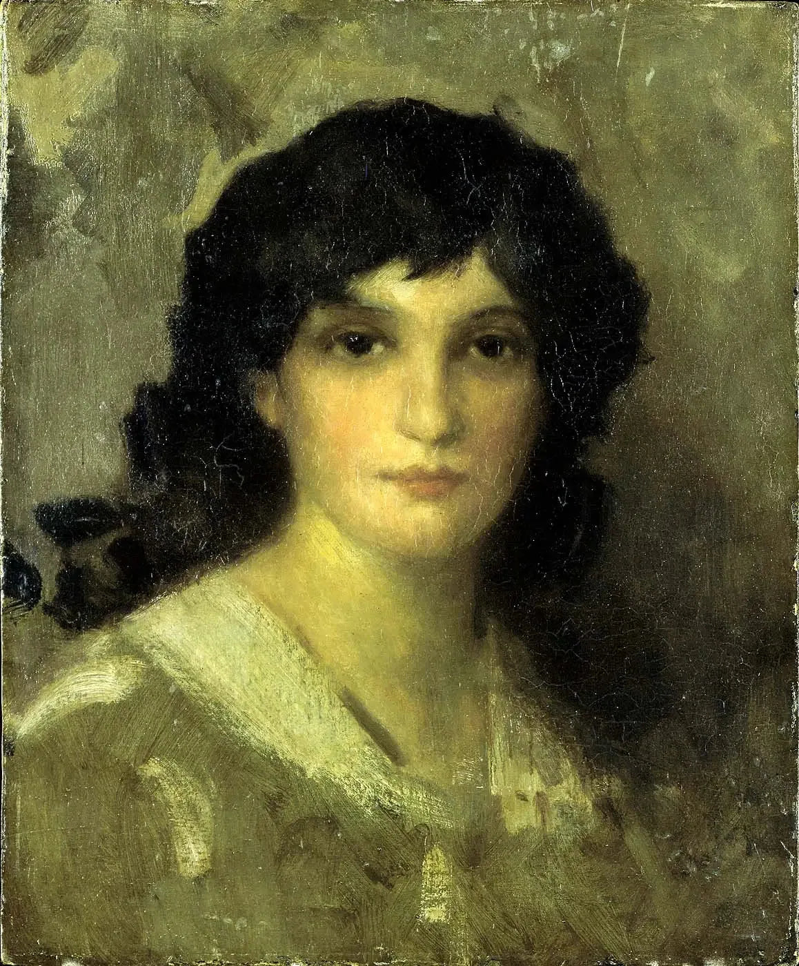 Tête de jeune femme - James Abbott McNeill Whistler image 1 copie peinte à la main à l’huile
