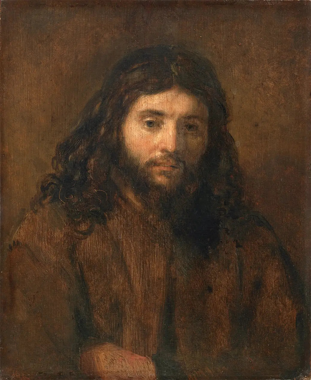 Tête du Christ - Rembrandt image 1 copie de tableau peinte à la main