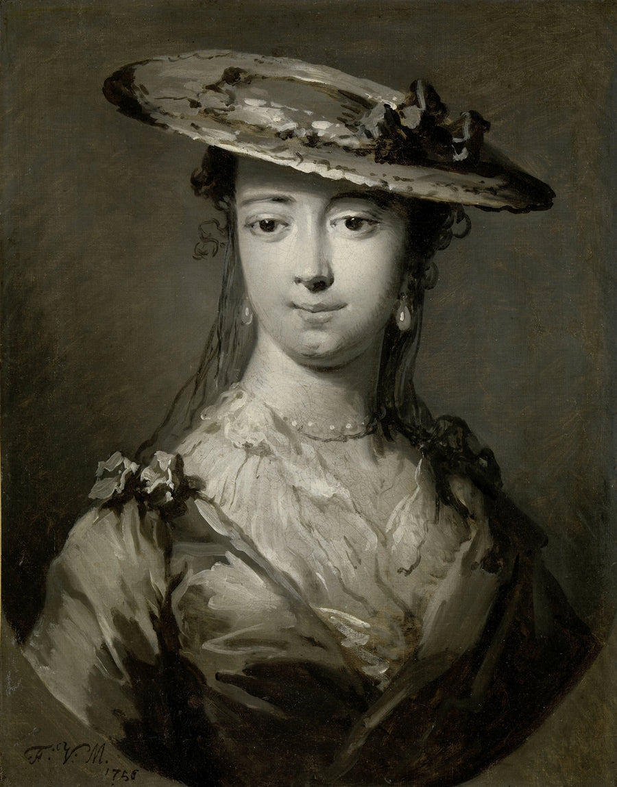Tête de jeune femme - Frans van der Mijn