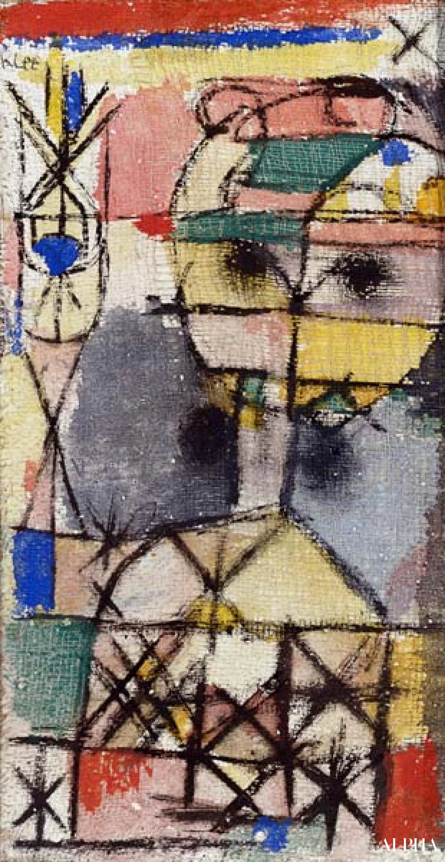 頭部 - Paul Klee - 高級絵画および絵画の複製